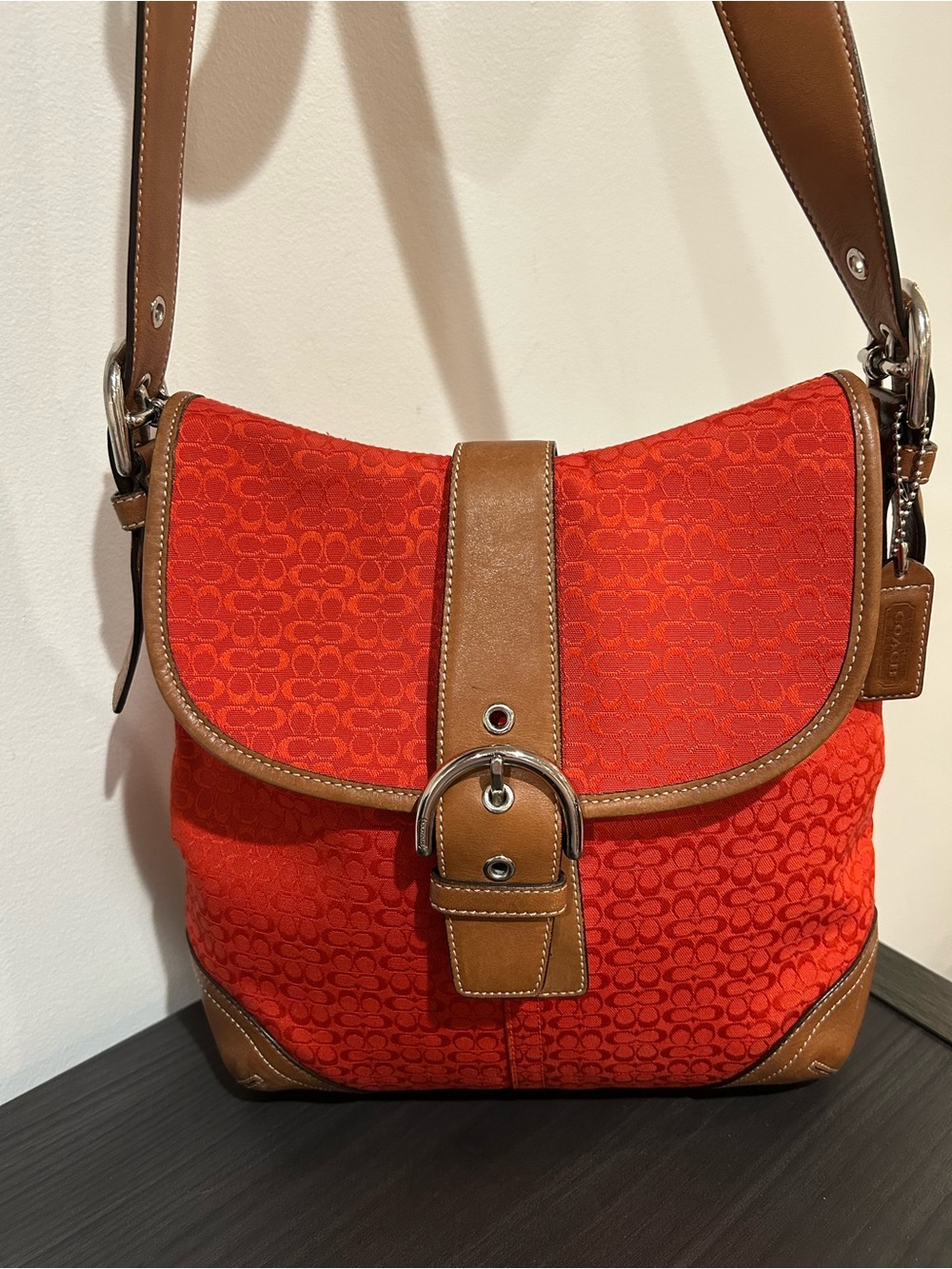 Coach Vintage Soho Signature C Flap Bag (Style #6376) EUC